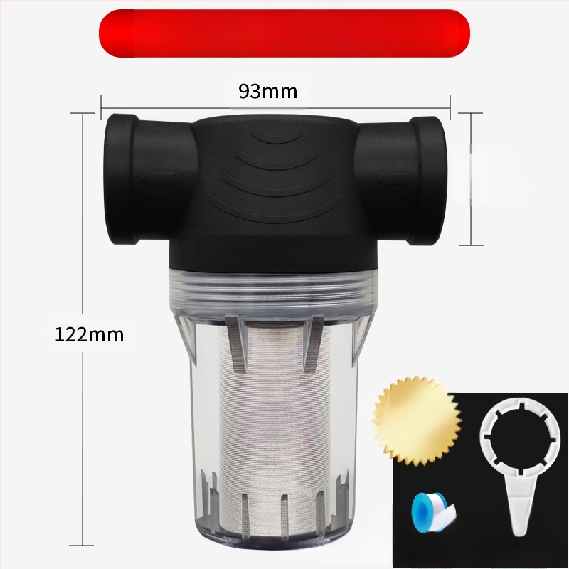 Veevoolu eelfilter 304 roostevabast terasest, läbipaistev visuaalne filter, Mileage bränd, kaasaegne minimalistlik stiil