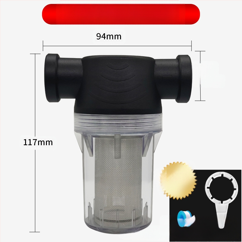 Veevoolu eelfilter 304 roostevabast terasest, läbipaistev visuaalne filter, Mileage bränd, kaasaegne minimalistlik stiil