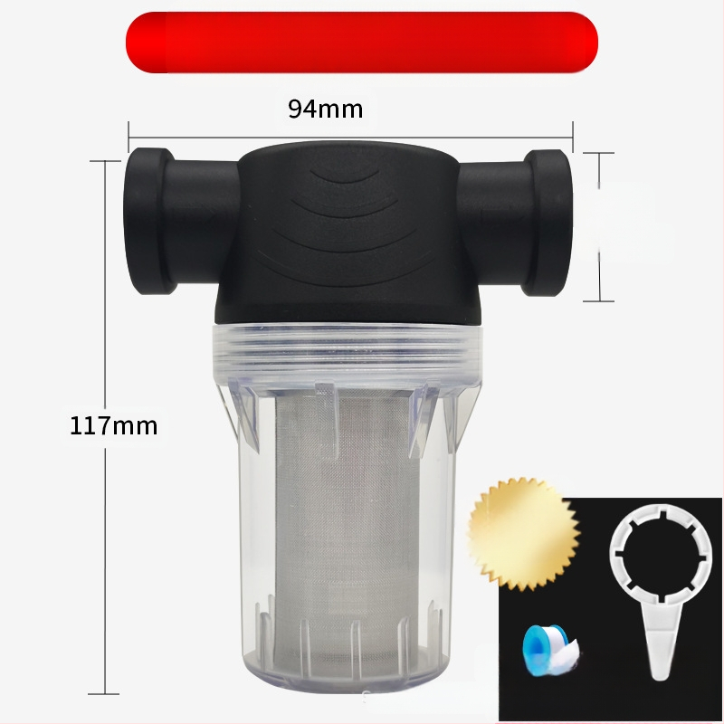 Veevoolu eelfilter 304 roostevabast terasest, läbipaistev visuaalne filter, Mileage bränd, kaasaegne minimalistlik stiil