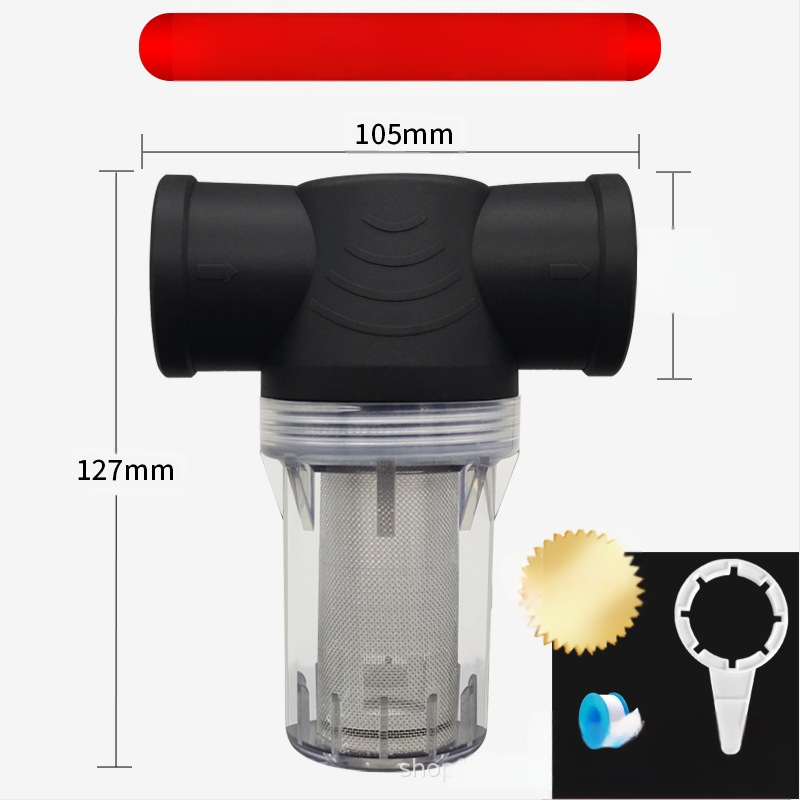 Veevoolu eelfilter 304 roostevabast terasest, läbipaistev visuaalne filter, Mileage bränd, kaasaegne minimalistlik stiil