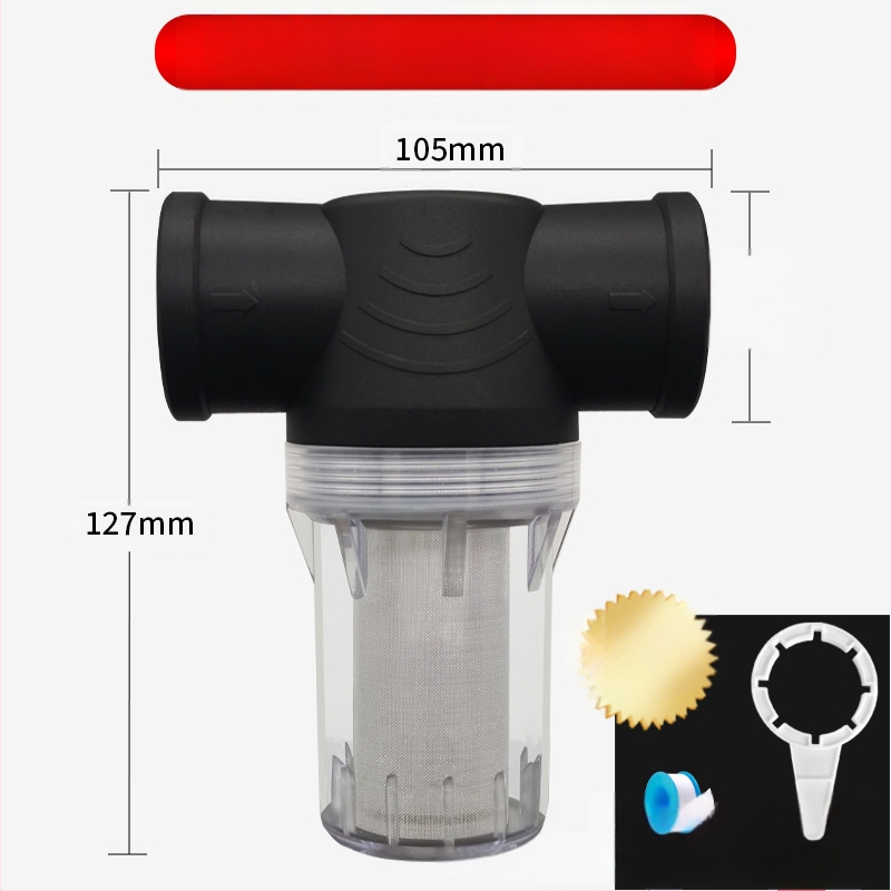 Veevoolu eelfilter 304 roostevabast terasest, läbipaistev visuaalne filter, Mileage bränd, kaasaegne minimalistlik stiil