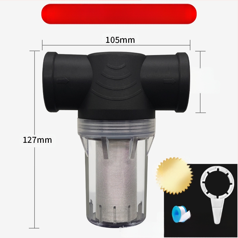 Veevoolu eelfilter 304 roostevabast terasest, läbipaistev visuaalne filter, Mileage bränd, kaasaegne minimalistlik stiil