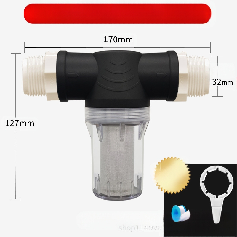Veevoolu eelfilter 304 roostevabast terasest, läbipaistev visuaalne filter, Mileage bränd, kaasaegne minimalistlik stiil