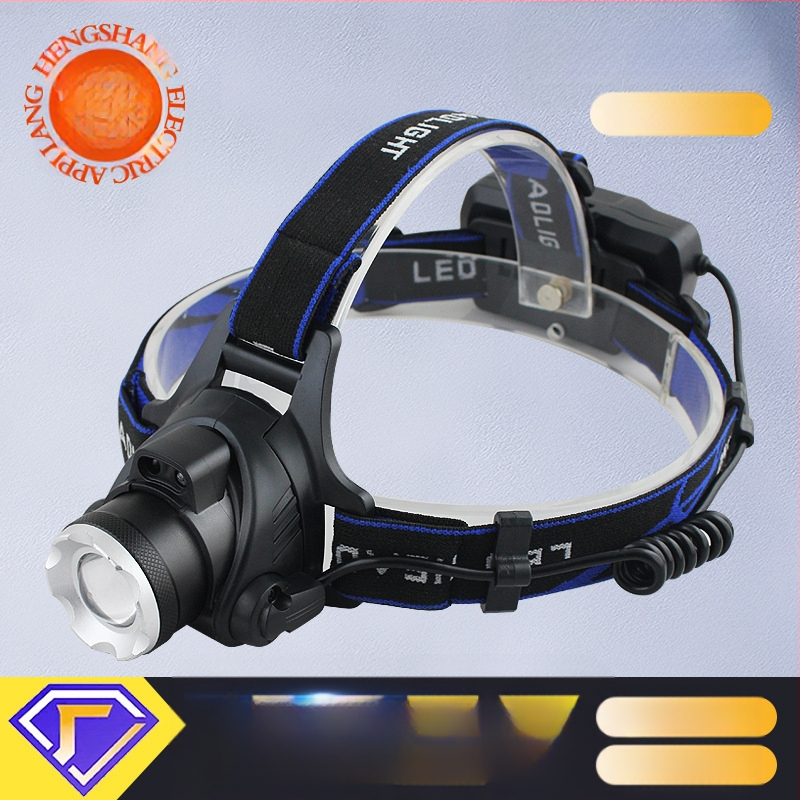 LED galvos žibintas su teleskopiniu zoomu – modelis V9, įkraunamas, indukcinis jungiklis, atsparus vandeniui