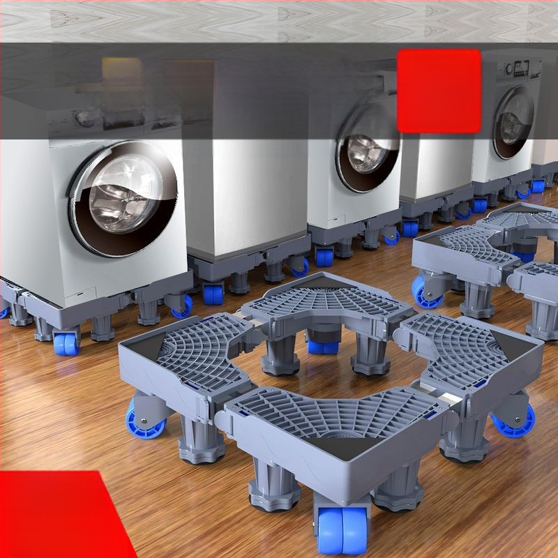 Skalbimo mašinos pagrindas; neslidus, reguliuojamas, judantis; be montavimo; medžiaga plastikas, 3 sluoksniai