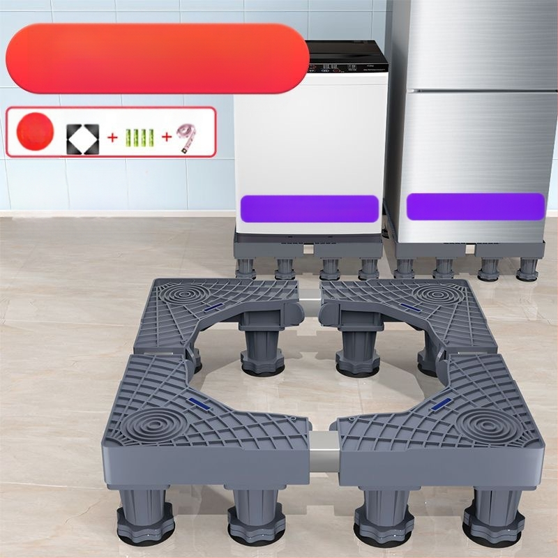 Skalbimo mašinos pagrindas; neslidus, reguliuojamas, judantis; be montavimo; medžiaga plastikas, 3 sluoksniai