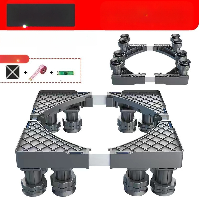 Skalbimo mašinos pagrindas; neslidus, reguliuojamas, judantis; be montavimo; medžiaga plastikas, 3 sluoksniai