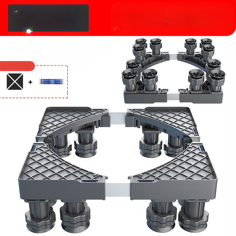 Skalbimo mašinos pagrindas; neslidus, reguliuojamas, judantis; be montavimo; medžiaga plastikas, 3 sluoksniai