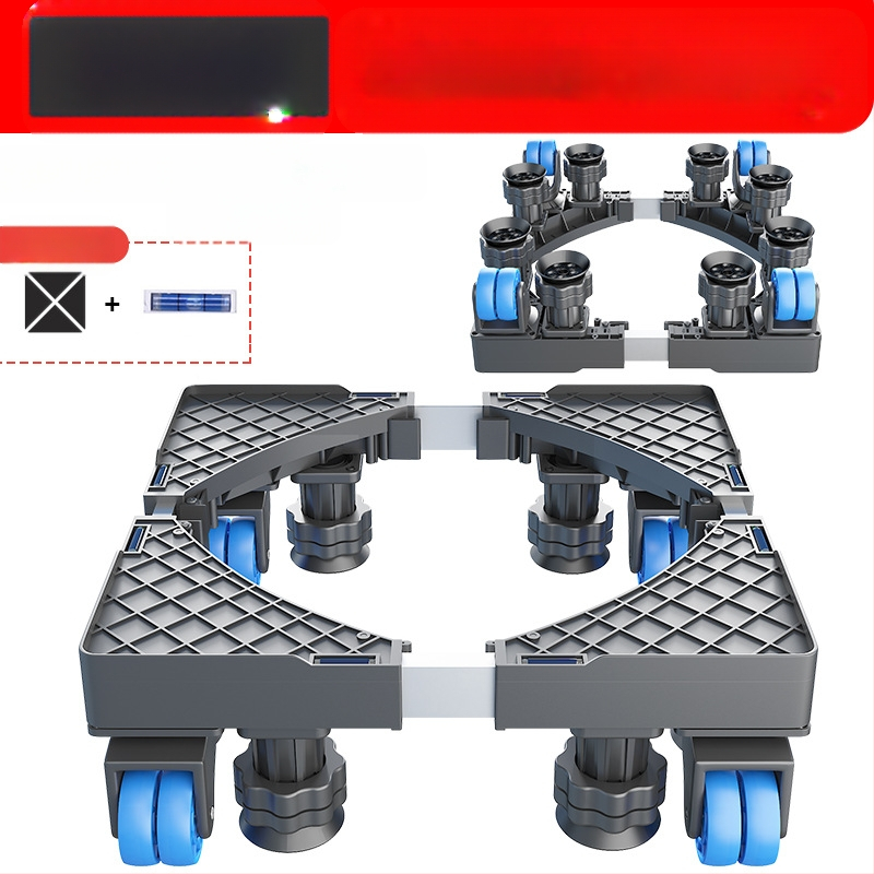Skalbimo mašinos pagrindas; neslidus, reguliuojamas, judantis; be montavimo; medžiaga plastikas, 3 sluoksniai