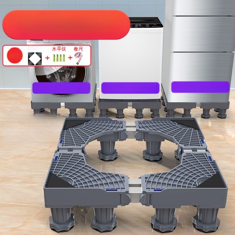 Skalbimo mašinos pagrindas; neslidus, reguliuojamas, judantis; be montavimo; medžiaga plastikas, 3 sluoksniai