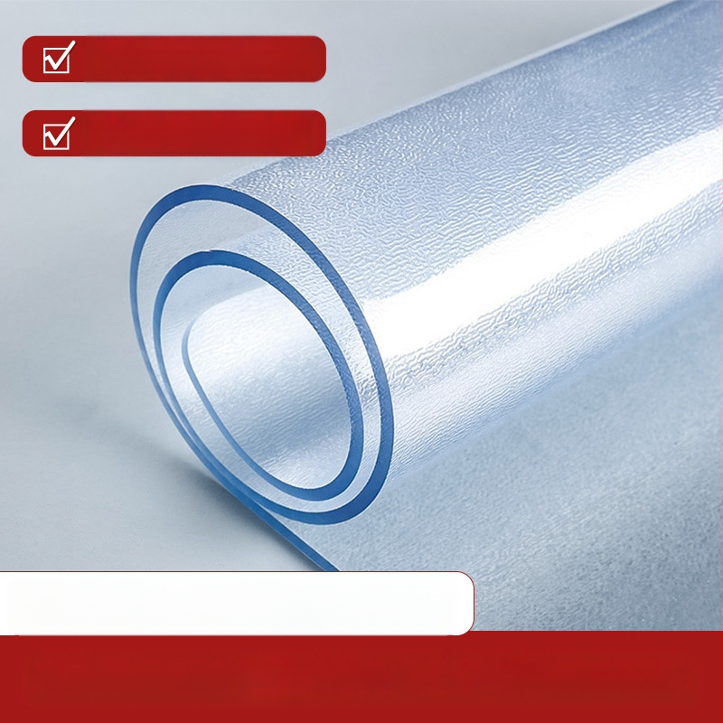 Правоъгълна прозрачна PVC подложка за нощно шкафче с матиран финиш – водоустойчива, прахоустойчивa, маслоустойчива, термоустойчива и устойчива на надраскване