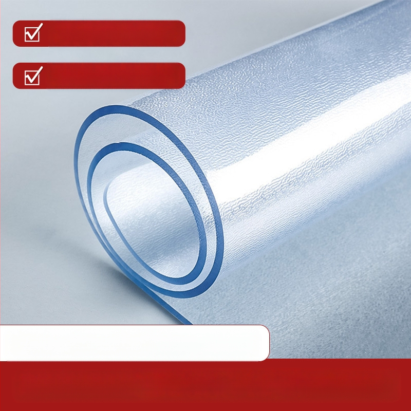 Правоъгълна прозрачна PVC подложка за нощно шкафче с матиран финиш – водоустойчива, прахоустойчивa, маслоустойчива, термоустойчива и устойчива на надраскване