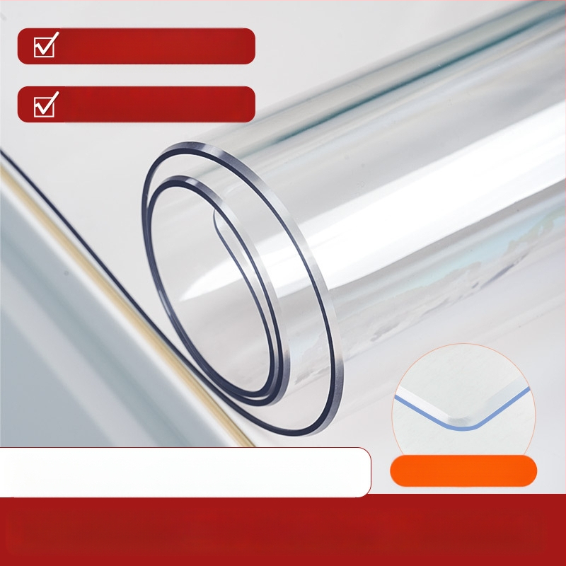 Правоъгълна прозрачна PVC подложка за нощно шкафче с матиран финиш – водоустойчива, прахоустойчивa, маслоустойчива, термоустойчива и устойчива на надраскване