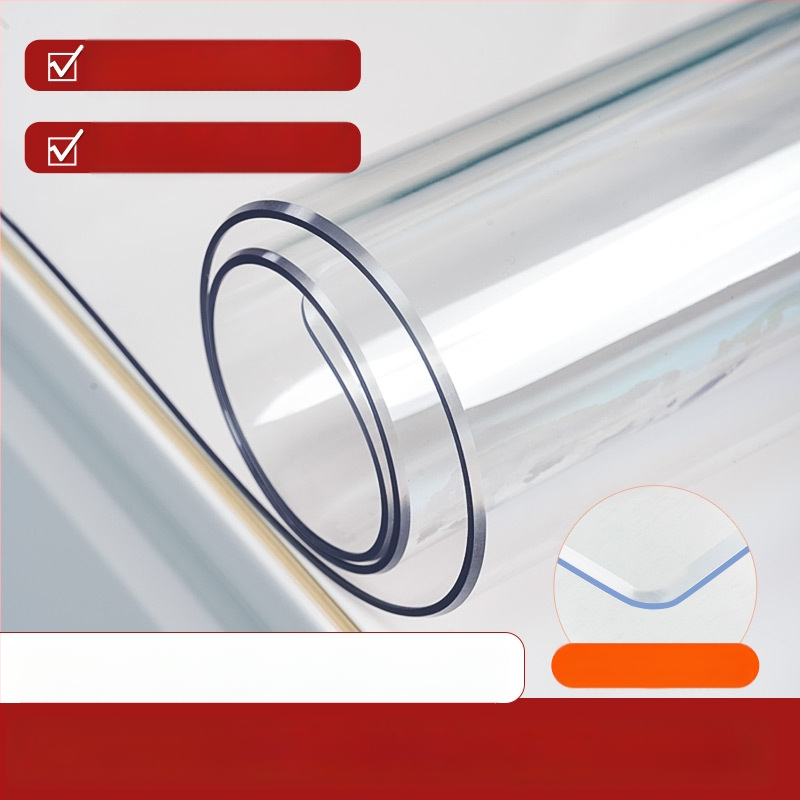 Правоъгълна прозрачна PVC подложка за нощно шкафче с матиран финиш – водоустойчива, прахоустойчивa, маслоустойчива, термоустойчива и устойчива на надраскване