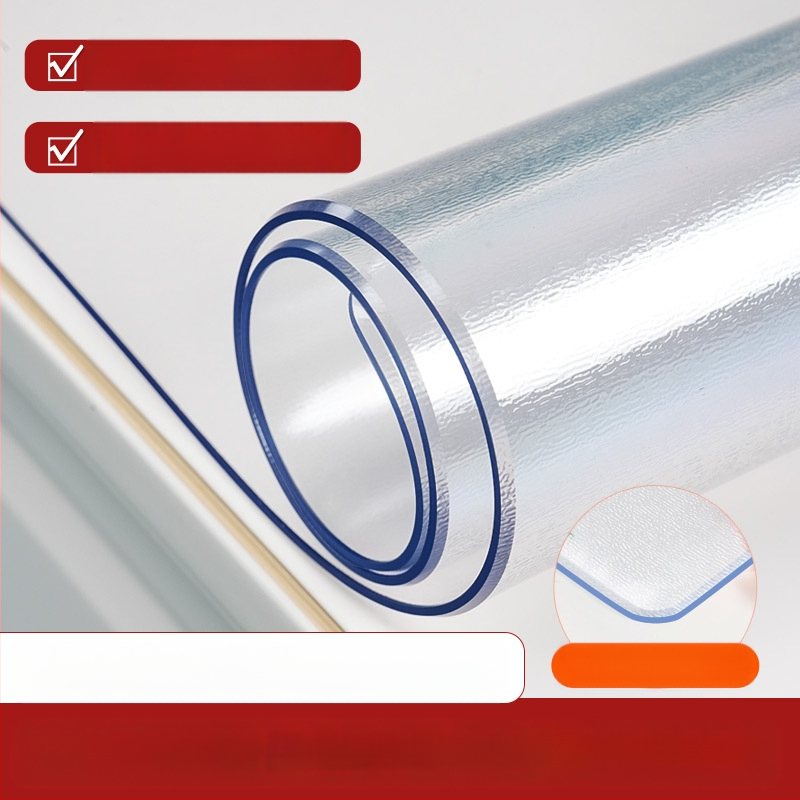 Правоъгълна прозрачна PVC подложка за нощно шкафче с матиран финиш – водоустойчива, прахоустойчивa, маслоустойчива, термоустойчива и устойчива на надраскване