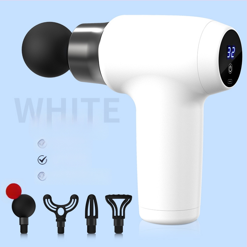 Fascialinis masažinis pistoletas kaklui, juosmeniui, klubams, kojoms, nugarai ir pėdai – įkraunamas, daug greičių, mechaninis valdymas, modeliai: 828/888/858/818