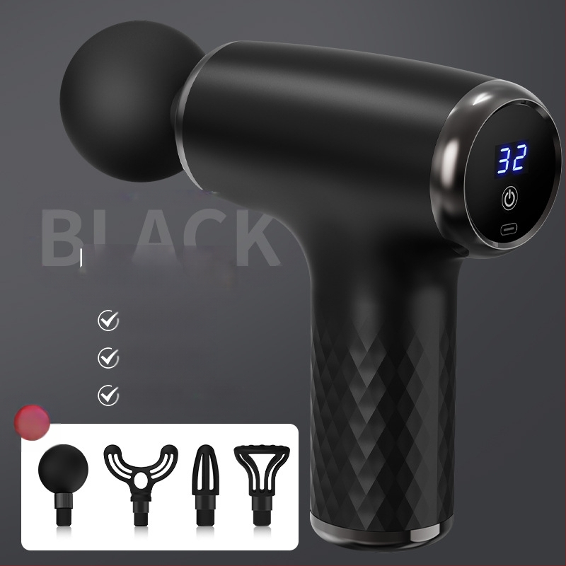 Fascialinis masažinis pistoletas kaklui, juosmeniui, klubams, kojoms, nugarai ir pėdai – įkraunamas, daug greičių, mechaninis valdymas, modeliai: 828/888/858/818