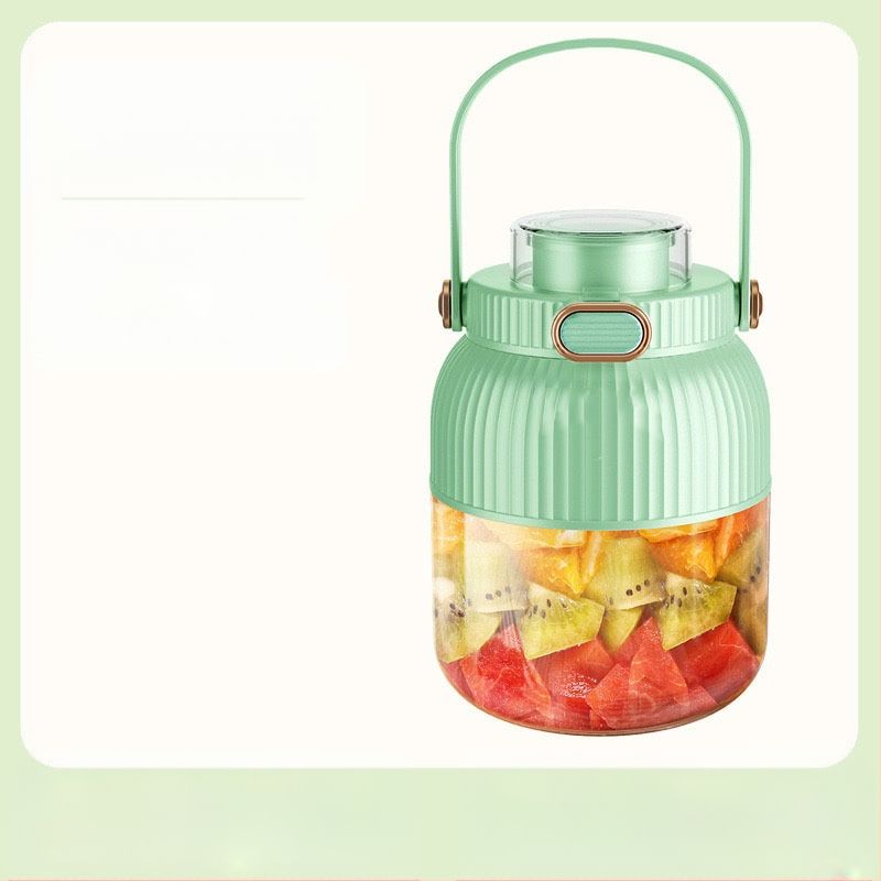 Nešiojamas vaisių ir daržovių sultų spaudimo aparatas, talpa 601–800 ml, galia 200 W, greitis 20001–22000 rpm, 5+ peilių, integruota baterija