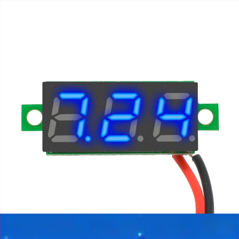 DC 0-100V мини волтметър за AC/DC с цифров дисплей, 2/3‑проводно свързване, за батерия на електрически автомобил