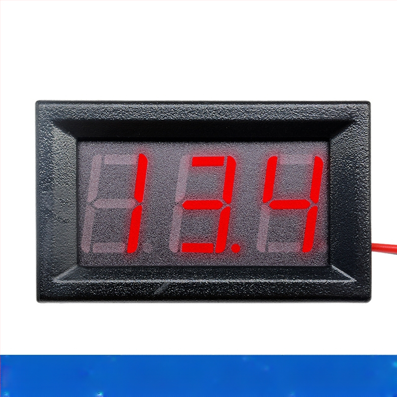 DC 0-100V мини волтметър за AC/DC с цифров дисплей, 2/3‑проводно свързване, за батерия на електрически автомобил