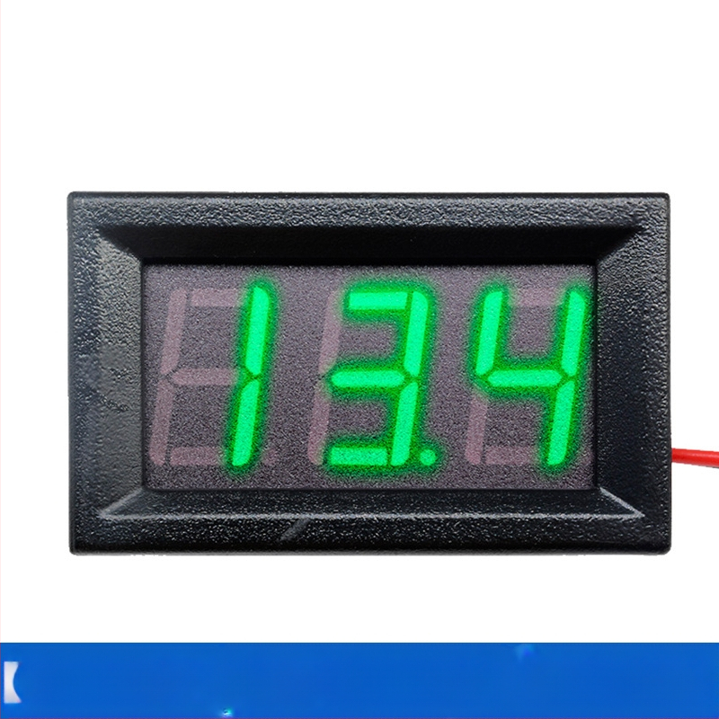 DC 0-100V мини волтметър за AC/DC с цифров дисплей, 2/3‑проводно свързване, за батерия на електрически автомобил