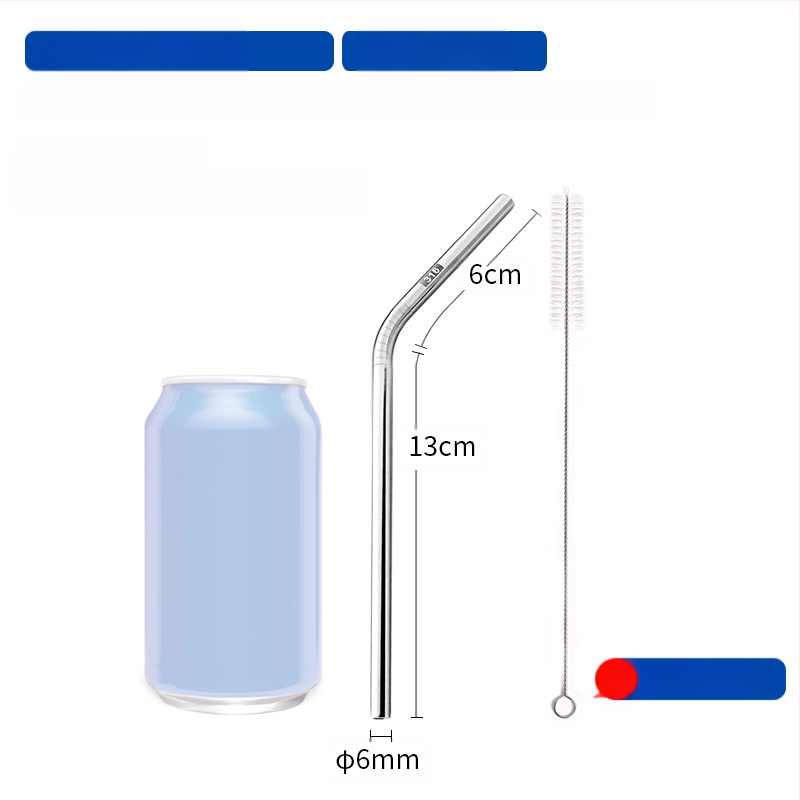 Gėrimų šiaudelis iš 316 nerūdijančio plieno, tiesūs, nešiojamas namų naudojimui su pienu, kava ar koše