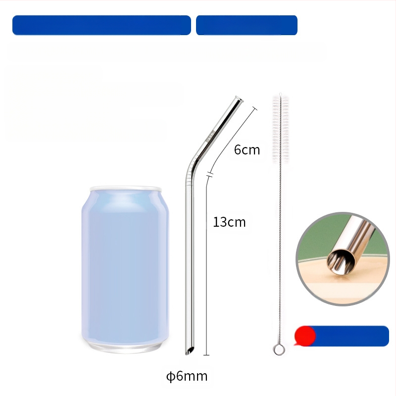 Gėrimų šiaudelis iš 316 nerūdijančio plieno, tiesūs, nešiojamas namų naudojimui su pienu, kava ar koše