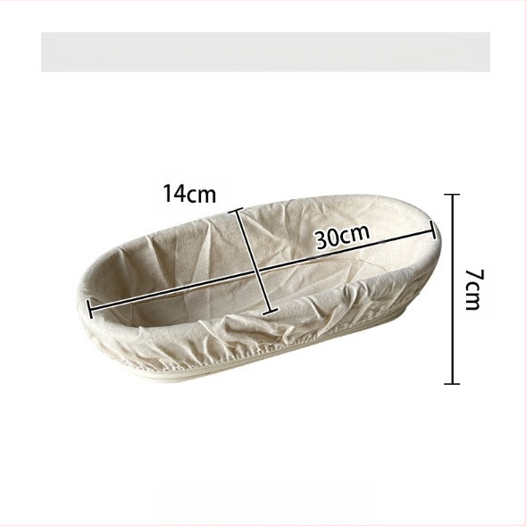 Rataninis duonos fermentacijos krepšys Europos stiliuje – kepimui ir laikymui, modernus minimalistinis stilius, kilmė: Vietnamas