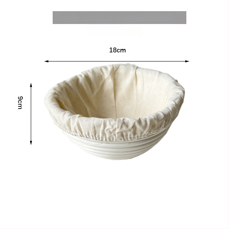 Rataninis duonos fermentacijos krepšys Europos stiliuje – kepimui ir laikymui, modernus minimalistinis stilius, kilmė: Vietnamas