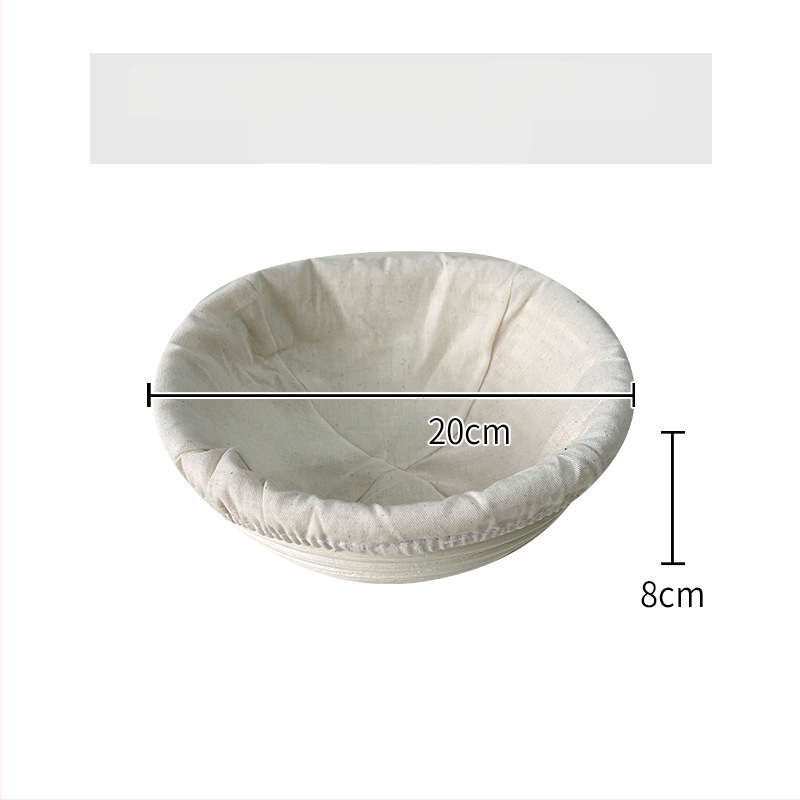 Rataninis duonos fermentacijos krepšys Europos stiliuje – kepimui ir laikymui, modernus minimalistinis stilius, kilmė: Vietnamas