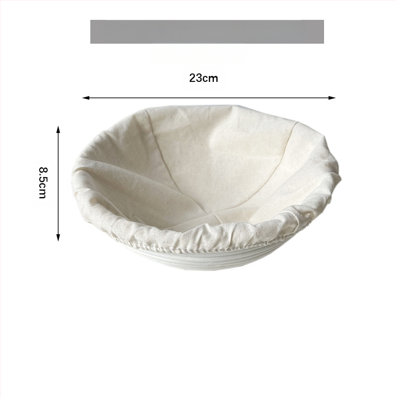 Rataninis duonos fermentacijos krepšys Europos stiliuje – kepimui ir laikymui, modernus minimalistinis stilius, kilmė: Vietnamas