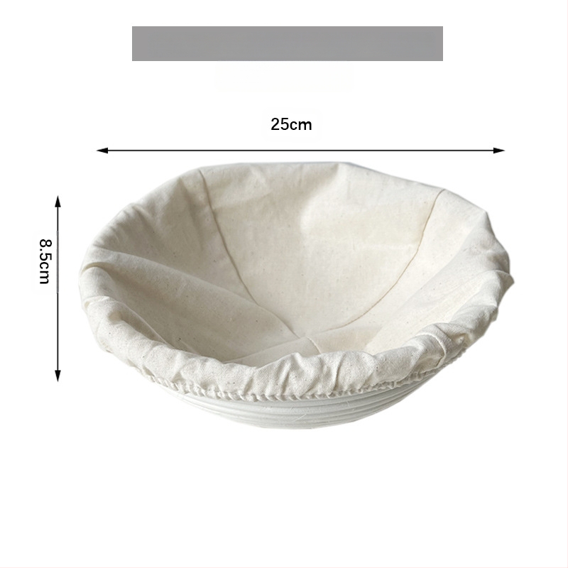 Rataninis duonos fermentacijos krepšys Europos stiliuje – kepimui ir laikymui, modernus minimalistinis stilius, kilmė: Vietnamas