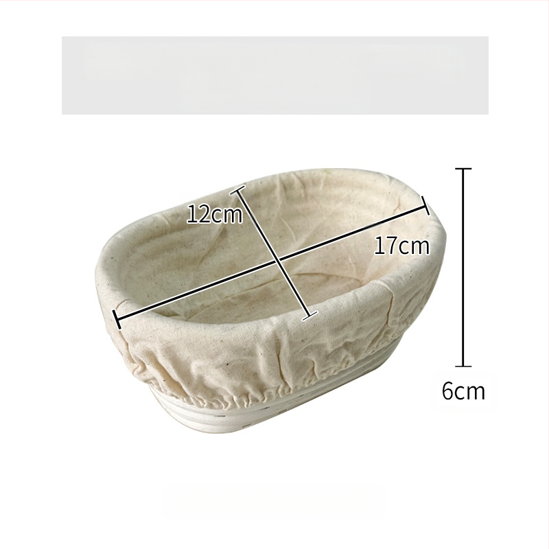 Rataninis duonos fermentacijos krepšys Europos stiliuje – kepimui ir laikymui, modernus minimalistinis stilius, kilmė: Vietnamas