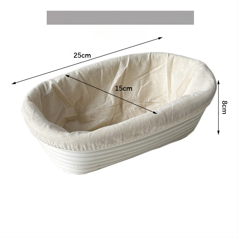 Rataninis duonos fermentacijos krepšys Europos stiliuje – kepimui ir laikymui, modernus minimalistinis stilius, kilmė: Vietnamas