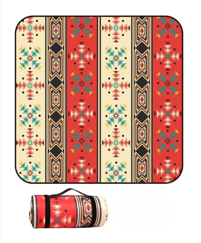 Piknik takaró flanelből és alumíniumfóliával, vízálló és nedvességálló, több személyes használatra, súly 1000 g