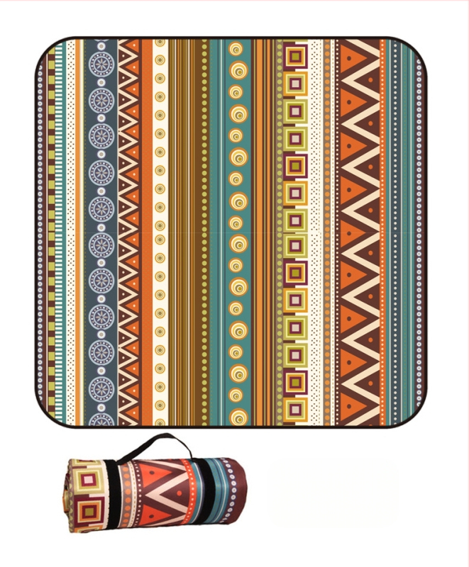 Piknik takaró flanelből és alumíniumfóliával, vízálló és nedvességálló, több személyes használatra, súly 1000 g