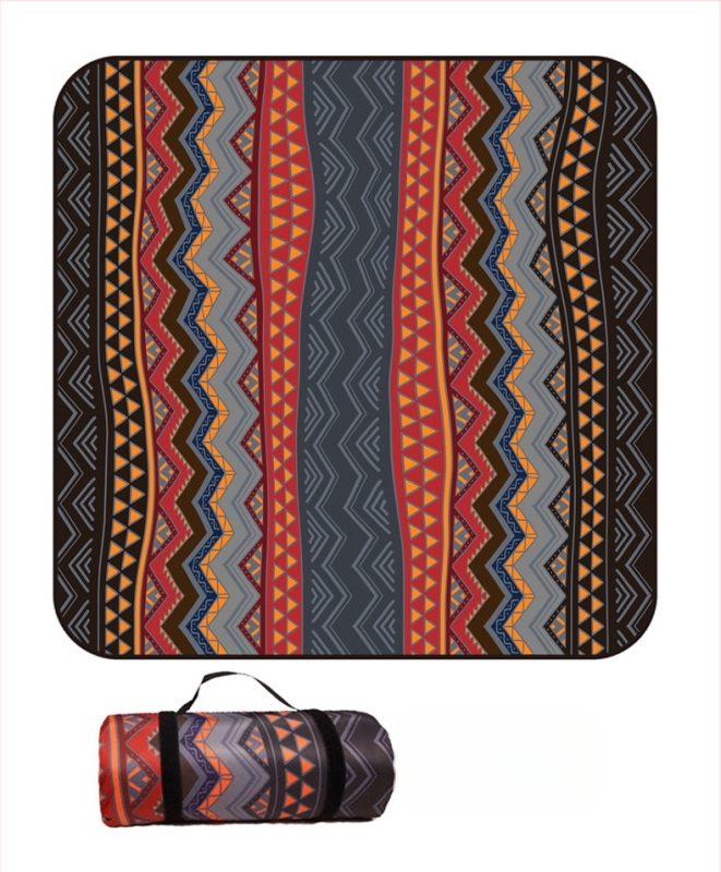 Piknik takaró flanelből és alumíniumfóliával, vízálló és nedvességálló, több személyes használatra, súly 1000 g