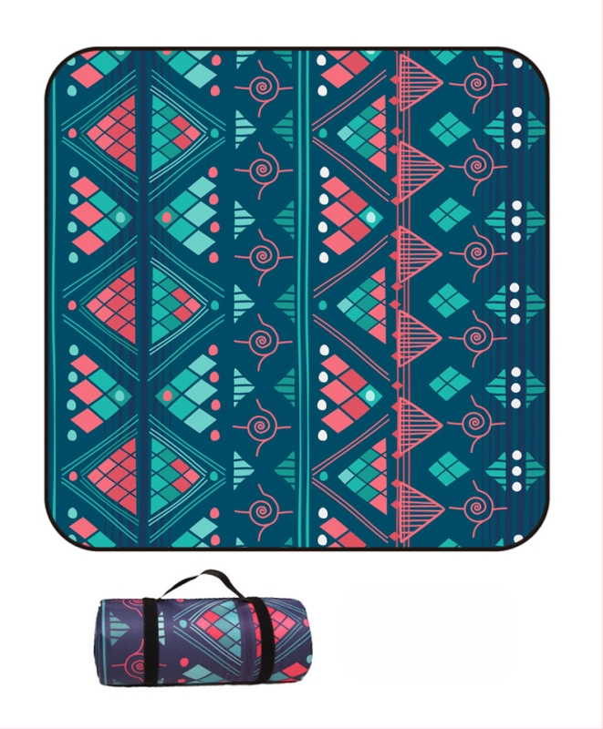 Piknik takaró flanelből és alumíniumfóliával, vízálló és nedvességálló, több személyes használatra, súly 1000 g