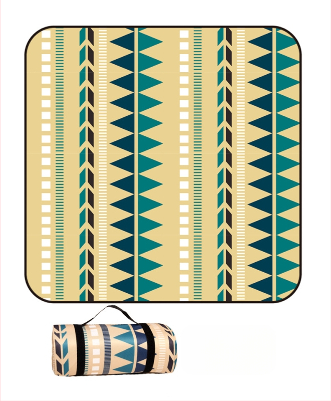 Piknik takaró flanelből és alumíniumfóliával, vízálló és nedvességálló, több személyes használatra, súly 1000 g