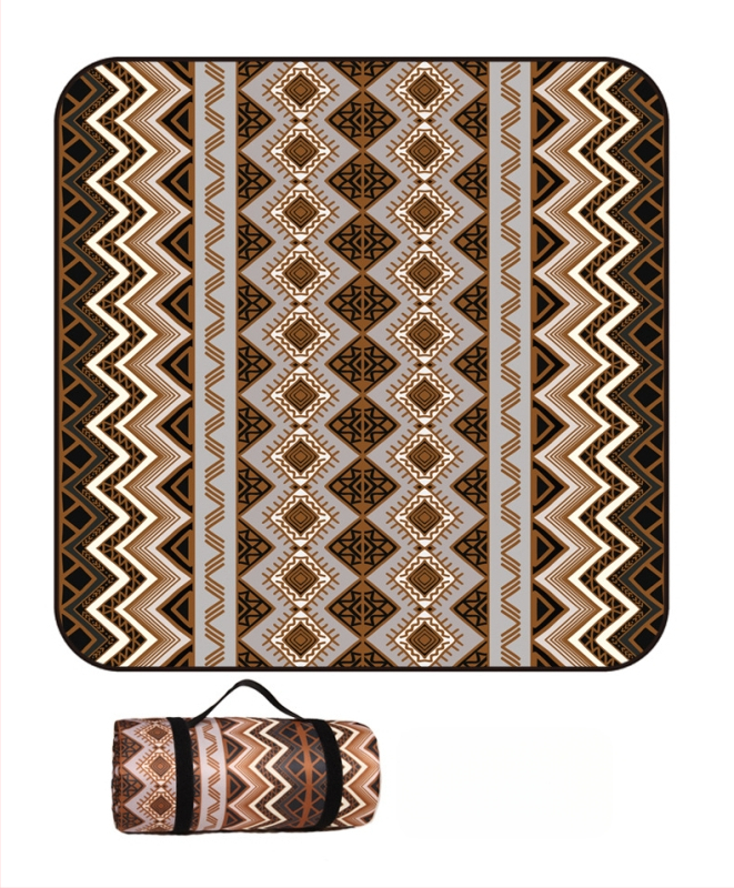 Piknik takaró flanelből és alumíniumfóliával, vízálló és nedvességálló, több személyes használatra, súly 1000 g