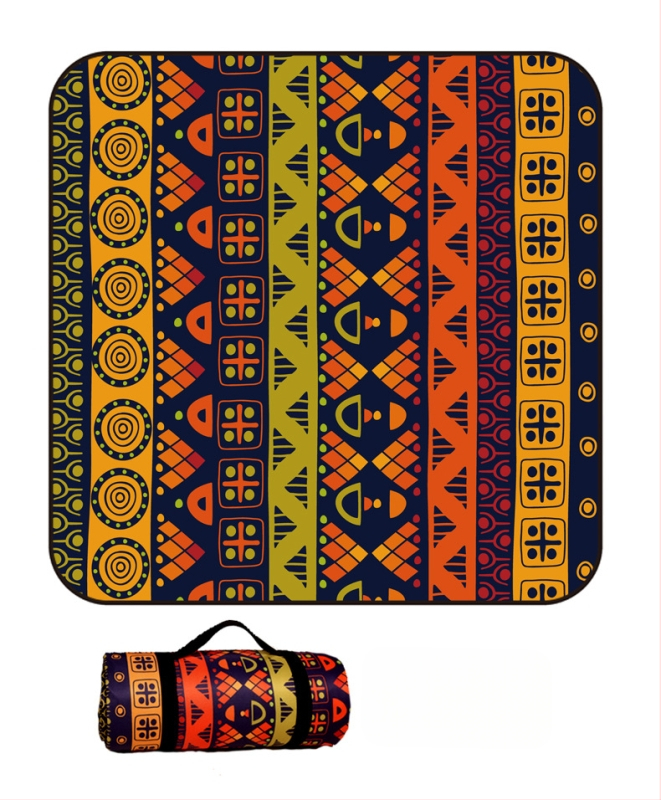 Piknik takaró flanelből és alumíniumfóliával, vízálló és nedvességálló, több személyes használatra, súly 1000 g