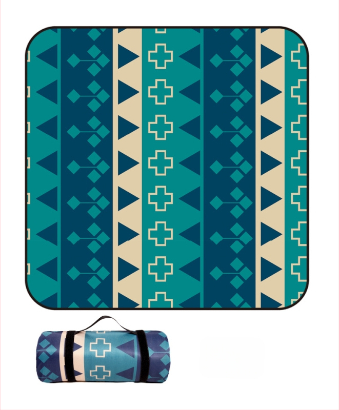 Piknik takaró flanelből és alumíniumfóliával, vízálló és nedvességálló, több személyes használatra, súly 1000 g