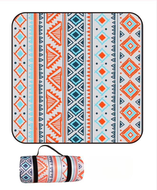 Piknik takaró flanelből és alumíniumfóliával, vízálló és nedvességálló, több személyes használatra, súly 1000 g