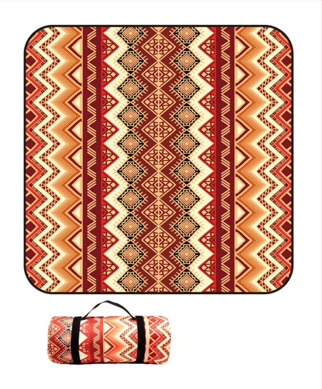 Piknik takaró flanelből és alumíniumfóliával, vízálló és nedvességálló, több személyes használatra, súly 1000 g