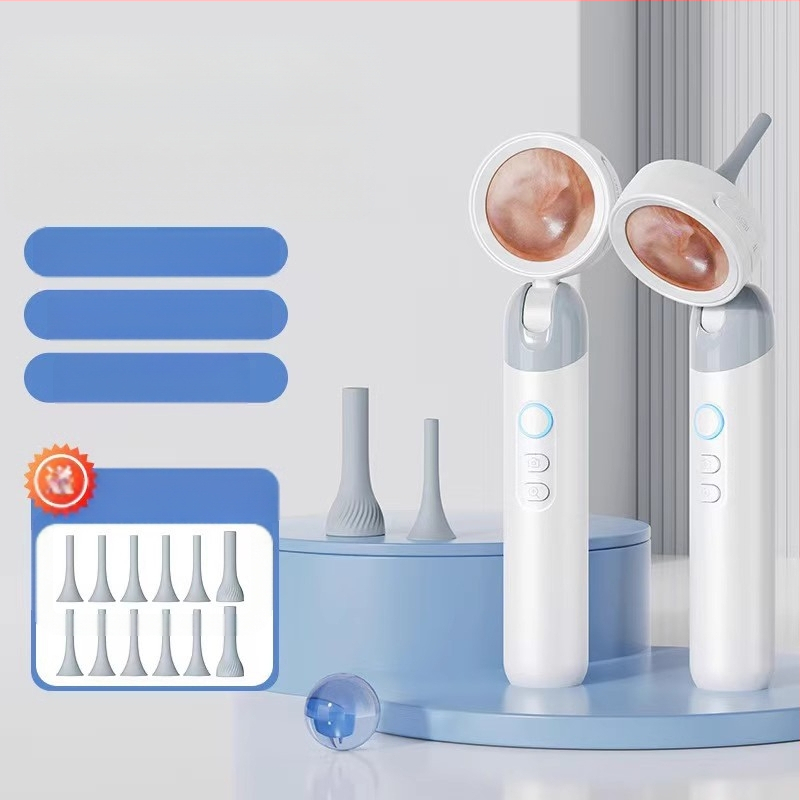 Χειροκίνητο ενδοσκόπιο αυτιού και λάρυγγα με οθόνη HD – οπτικό ωτοσκόπιο με WiFi και Glow ακροφύσιο για αυτί