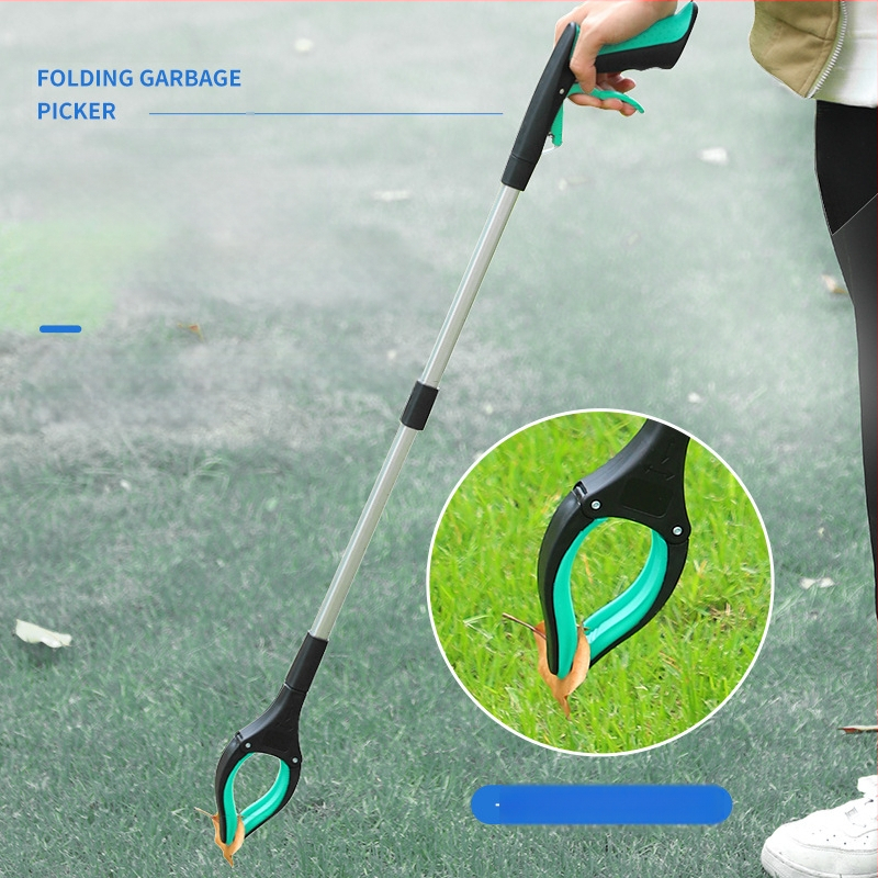 Lanwei sulankstomas šiukšlių klipsas, metalo-plast konstrukcija, nešiojamas šiukšlių rinkimo įrankis, 60 vnt./ dėžutė, 160 g, kvadrato forma