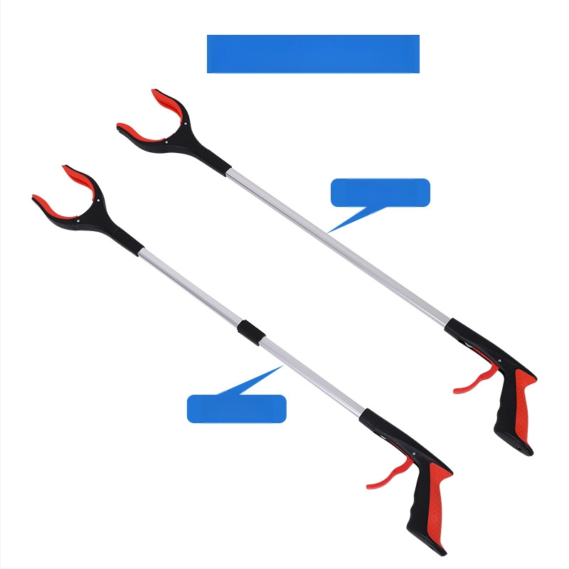 Lanwei sulankstomas šiukšlių klipsas, metalo-plast konstrukcija, nešiojamas šiukšlių rinkimo įrankis, 60 vnt./ dėžutė, 160 g, kvadrato forma