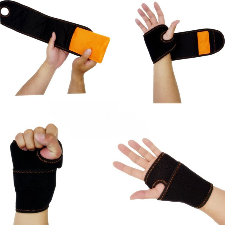 Παγοκύστη καρπού για θερμο-ψυχρή θεραπεία — γεμάτη γέλη, ύφασμα νάιλον, προστατευτικό καρπού, διαθεσιμότητα ιδιωτικής ετικέτας, δυνατότητα προσαρμογής