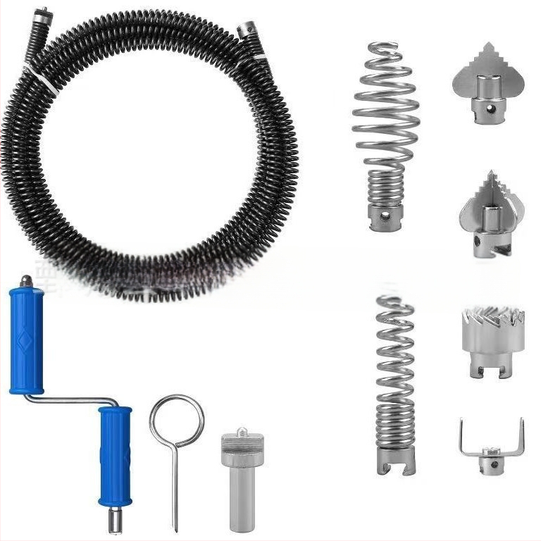 Valymo spiralė su išplėstinėmis jungtimis (vyriškos ir moteriškos) – plieninė viela, cinkuota danga, Little Treble