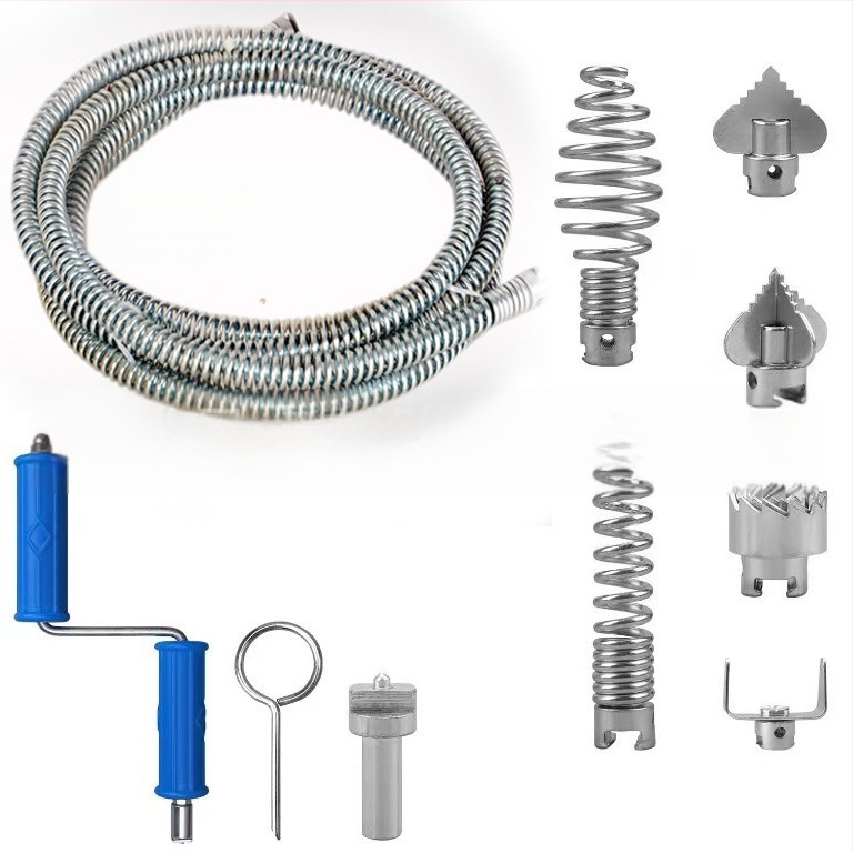 Valymo spiralė su išplėstinėmis jungtimis (vyriškos ir moteriškos) – plieninė viela, cinkuota danga, Little Treble